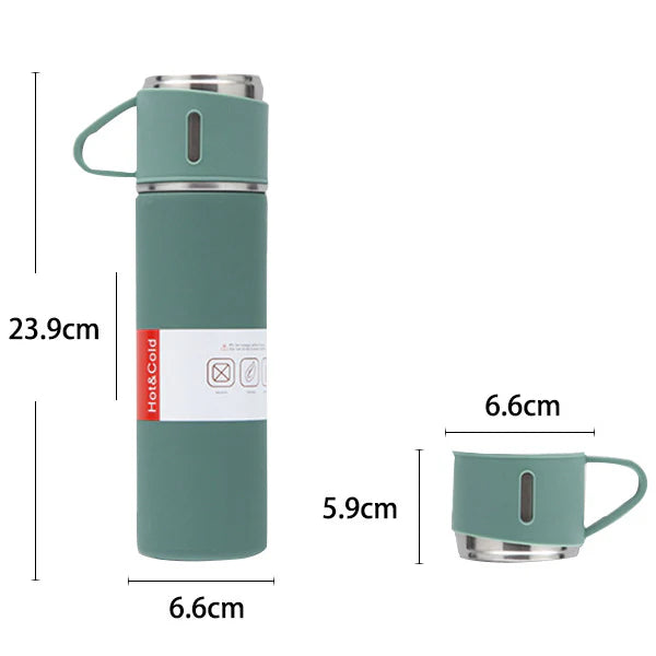 3 in 1 Vaccum Insulated Thermo Flask Set