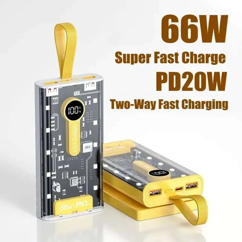 66W Super PD Fast Charge Power Bank 20000mAh